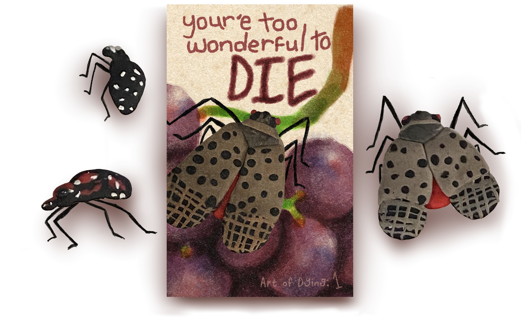 A self portrait of myself sitting cross legged on the ground and making a peace sign with my left hand.